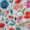 Digitally printed eyelet fabric with colorful floral pattern