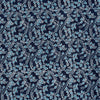 Fine Poplin Fabric - Leaves Indigo Batik