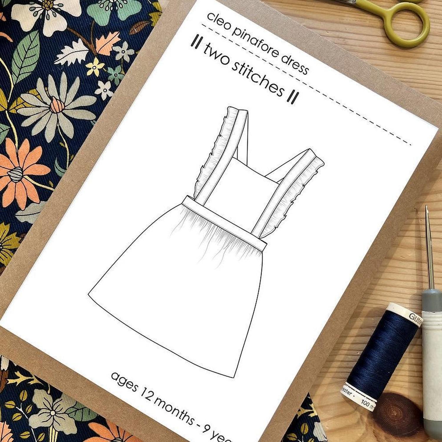 Cleo Frill Pinafore Dress Pattern