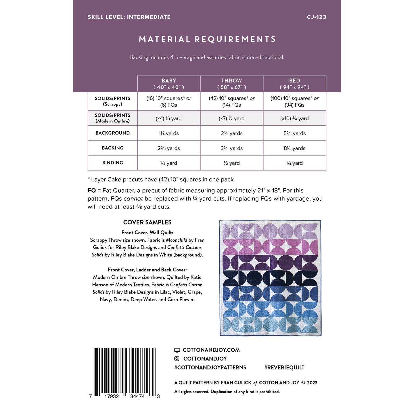 Reverie Quilt Pattern