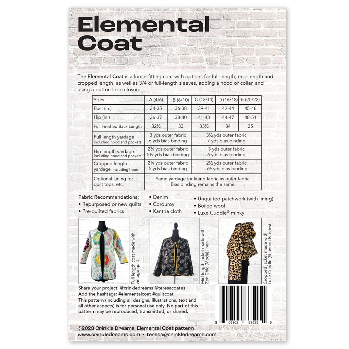 The Elemental Coat Pattern