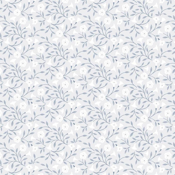 Evenfall - Moonflower Pale Grey - Cotton Fabric