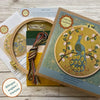 Flamboyant Peacock Wool Appliqué Hoop Craft Kit