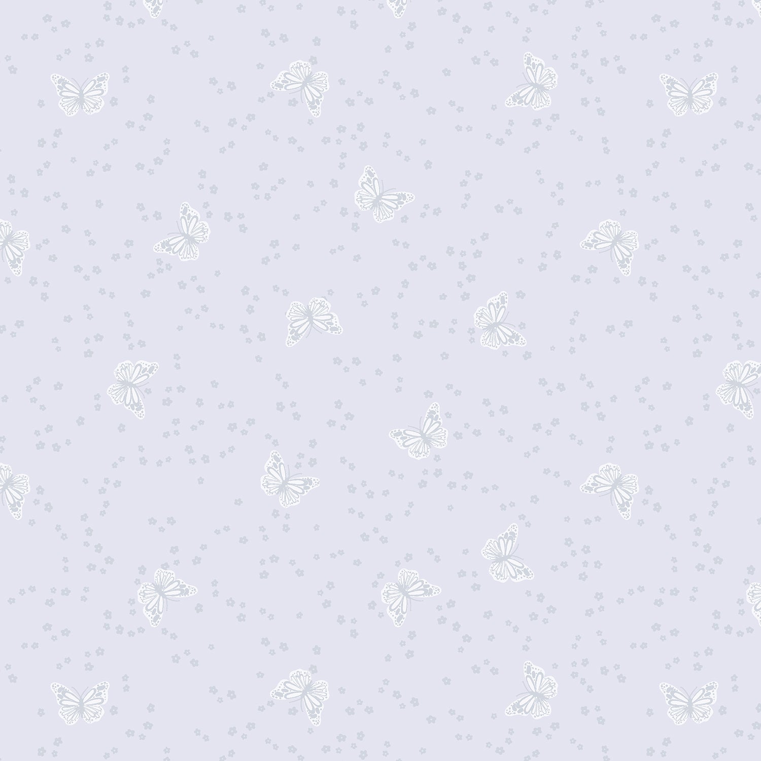 Forever Flutter Hyacinth Cotton Fabric
