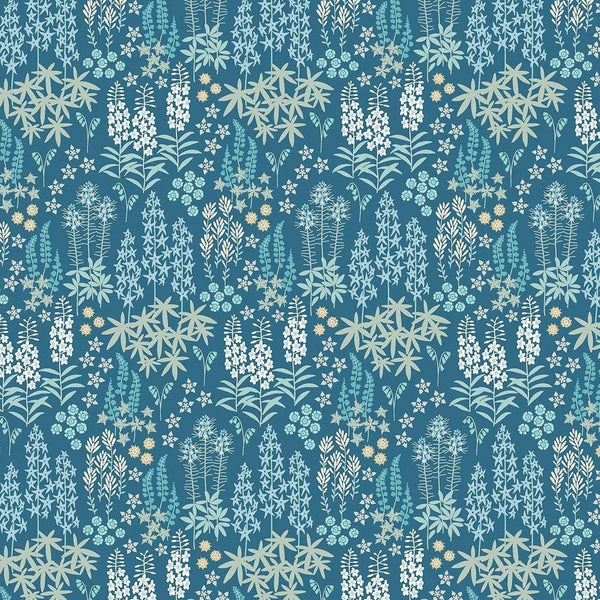 Horizon - Wild Flowers Teal - Cotton