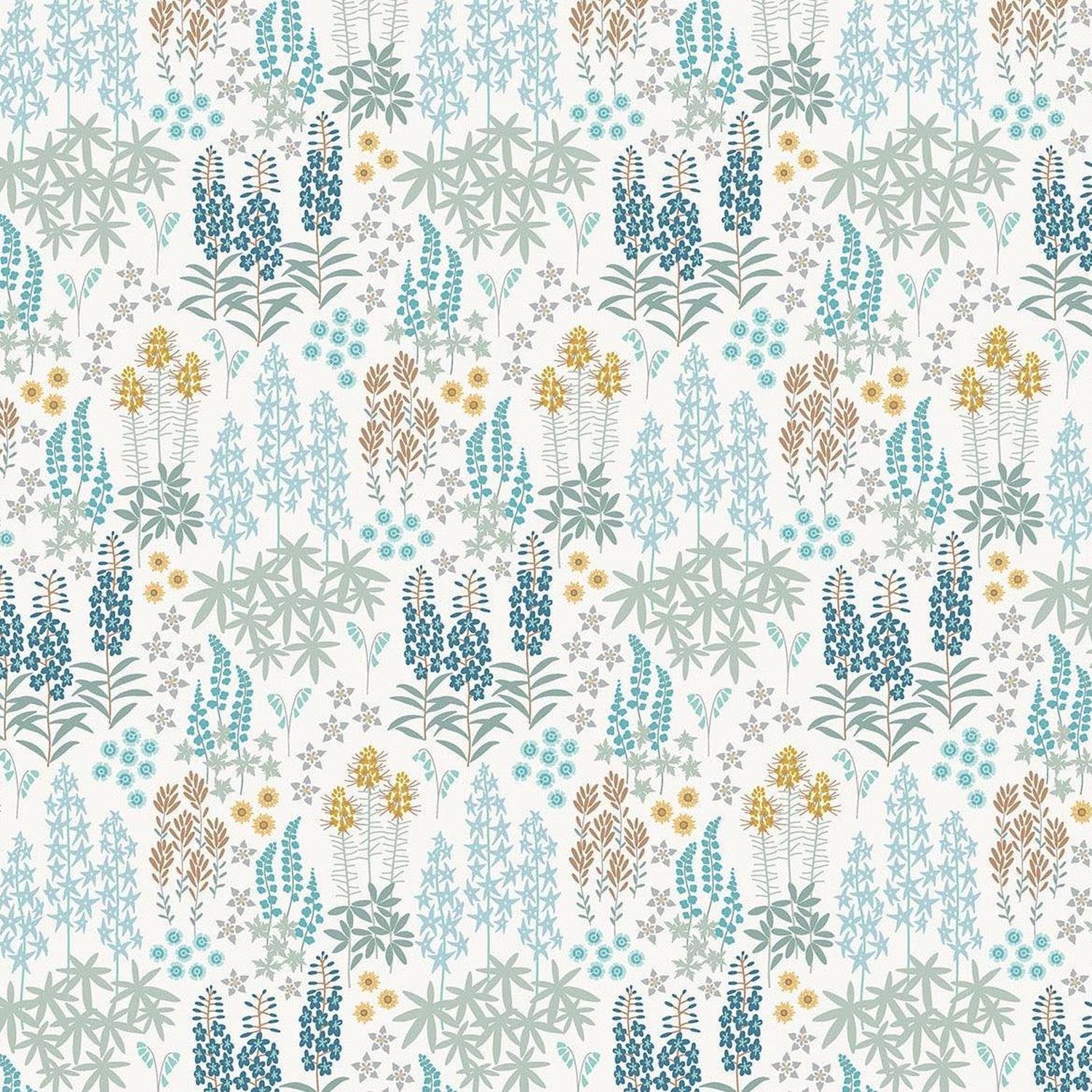 Horizon - Wild Flowers White - Cotton