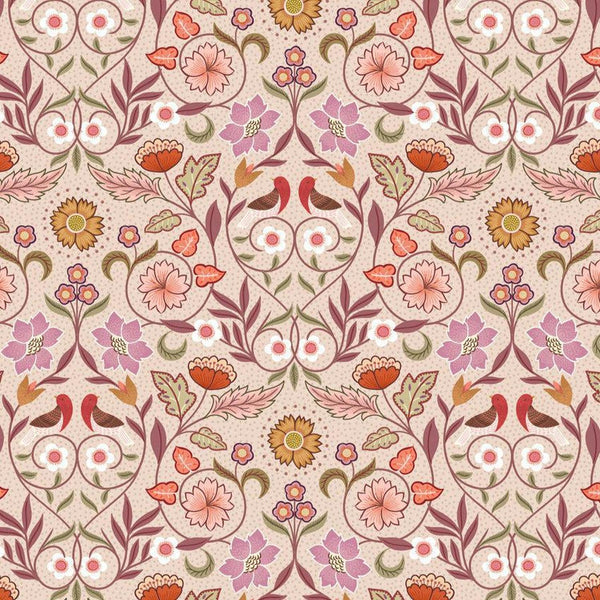 Isabella - Spiced Plum - Cotton Fabric