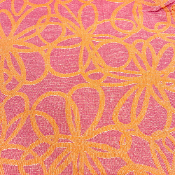 Cotton Jacquard - Abstract Flower Fuchsia