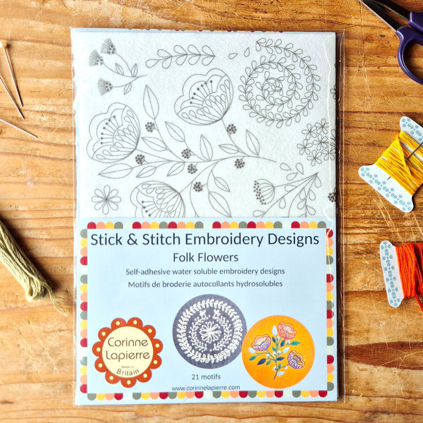 Flowers Stick and Stitch Embroidery