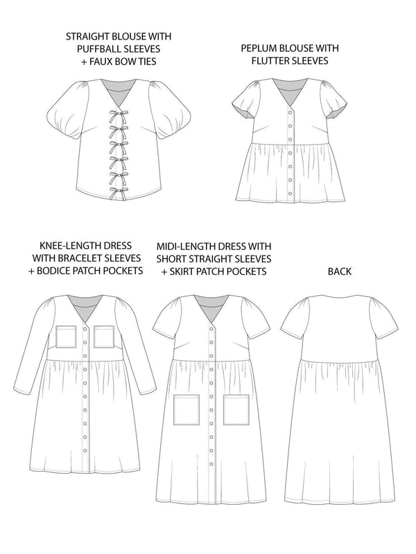 Nell Blouse and Dress Pattern