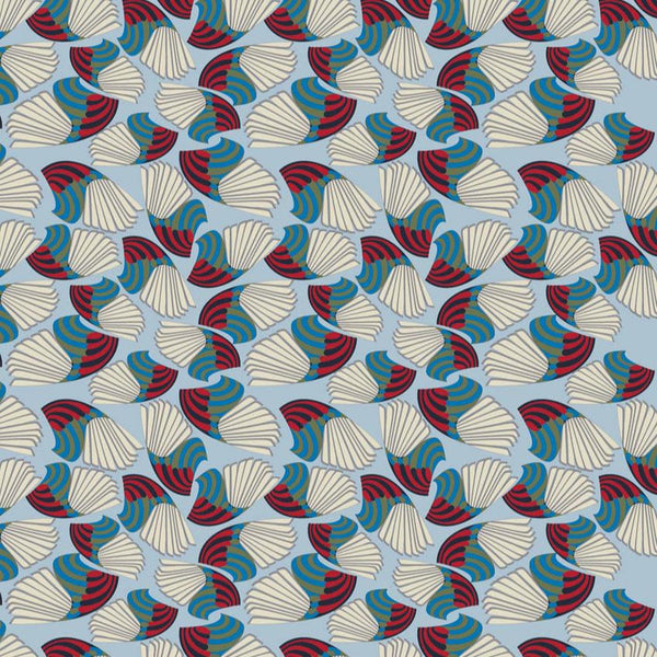 Norwegian Forest Dreams - Vinger Blue - Cotton Fabric