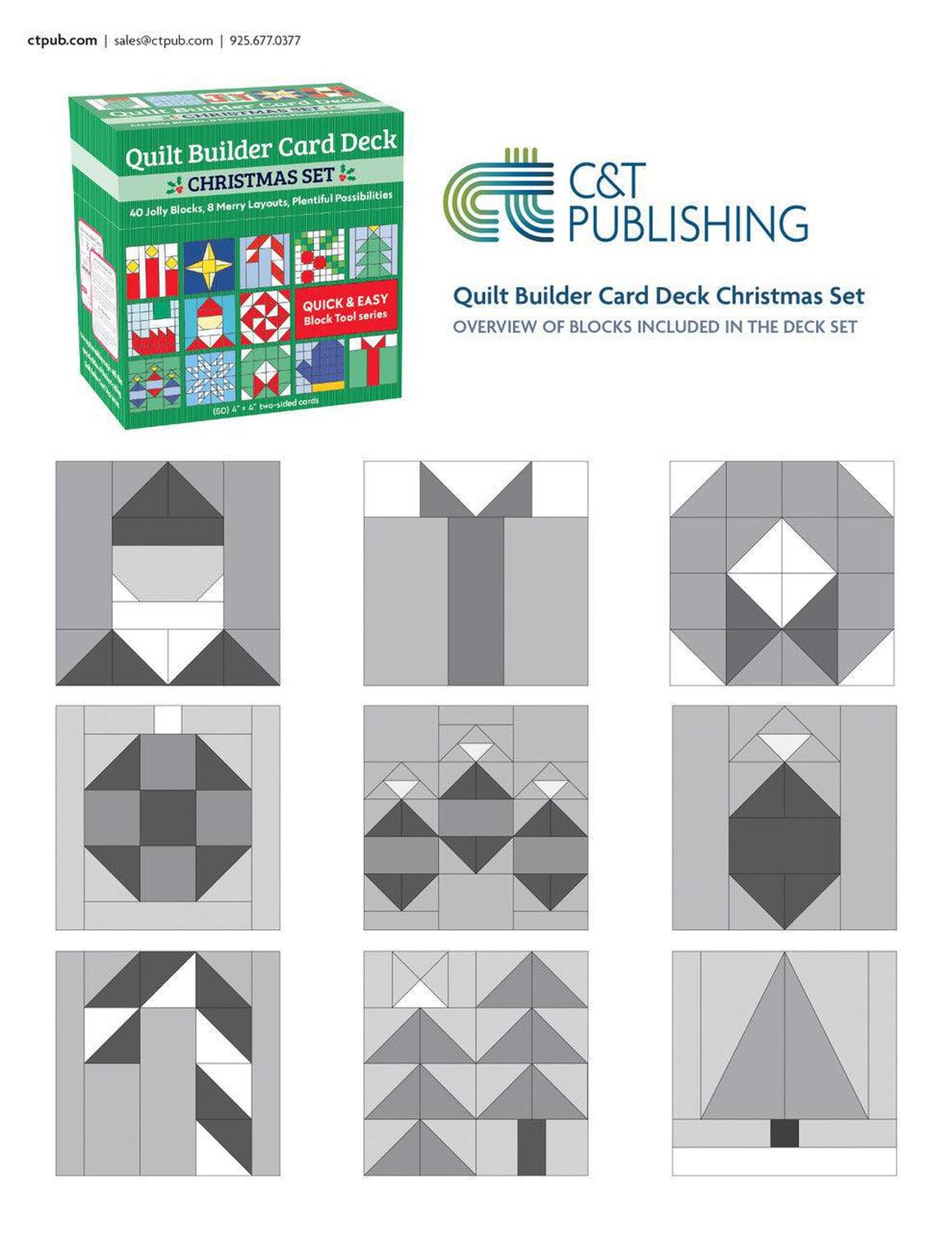 Quilt Builder Card Deck - Christmas