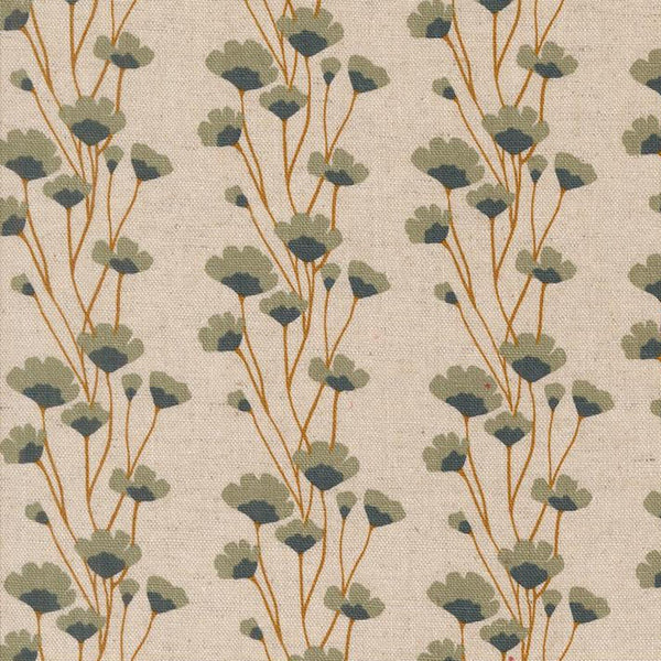 Rainier Flower Chains - Linen Canvas Fabric