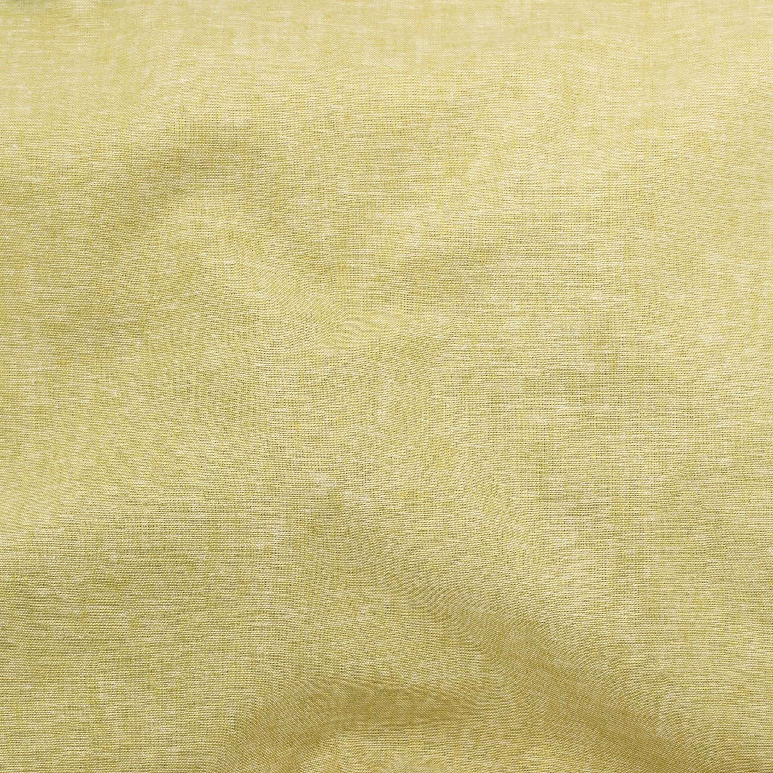 Yarn Dye Linen Fabric - Lemon