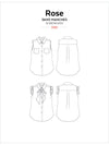 Rose Sleeveless Shirt Pattern