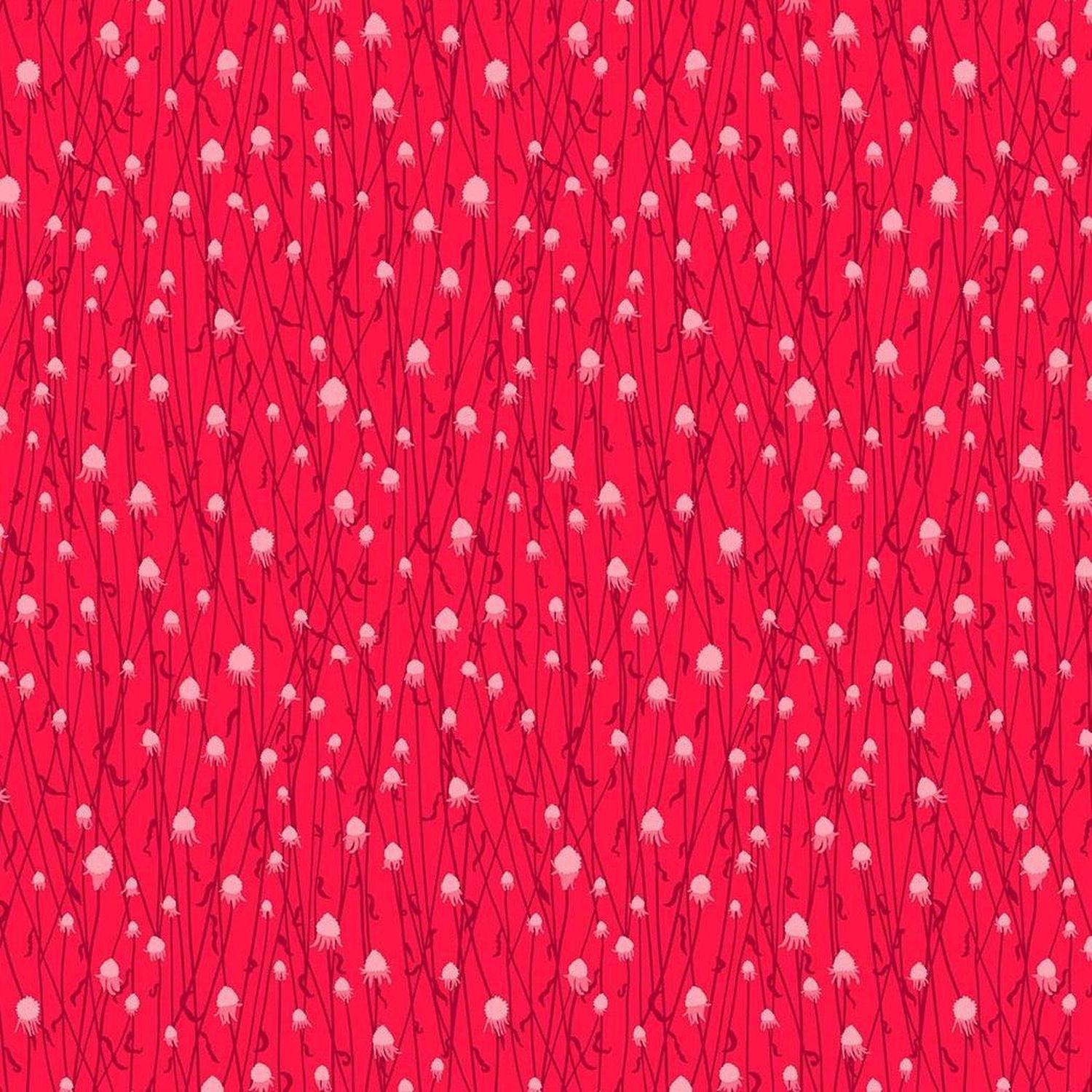 Splendor - Dry Flowers Red - Cotton