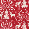 Woodland Winter - Cardinal Animals - Cotton Fabric