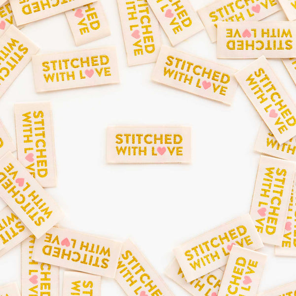 Labels - Stitched With Love Gold
