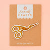 Stork Scissors Iron-On Patch