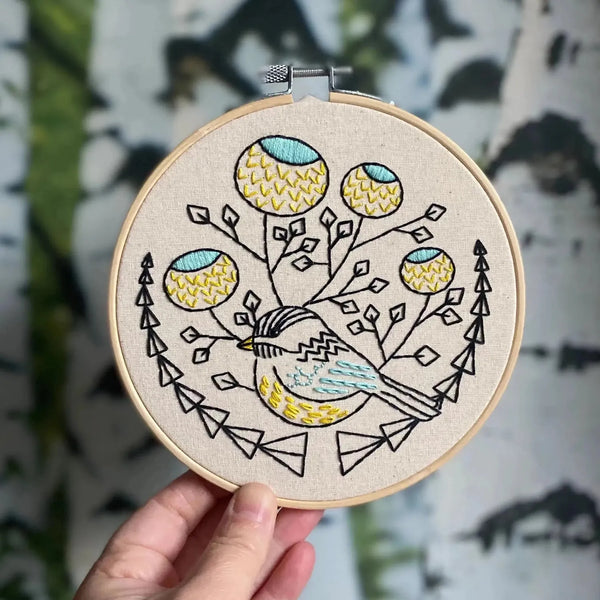 Chickadee - Full Embroidery Kit