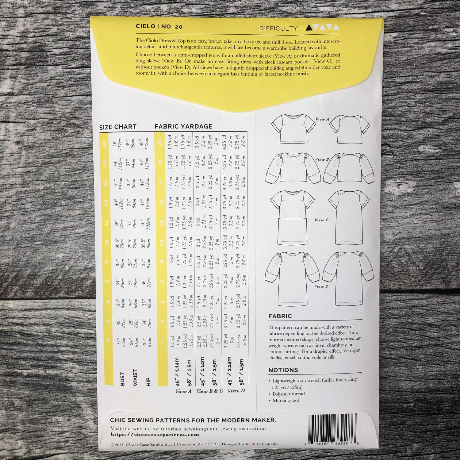 Cielo Dress & Top Pattern