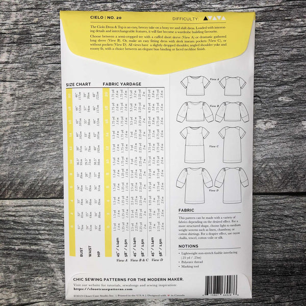 Cielo Dress & Top Pattern