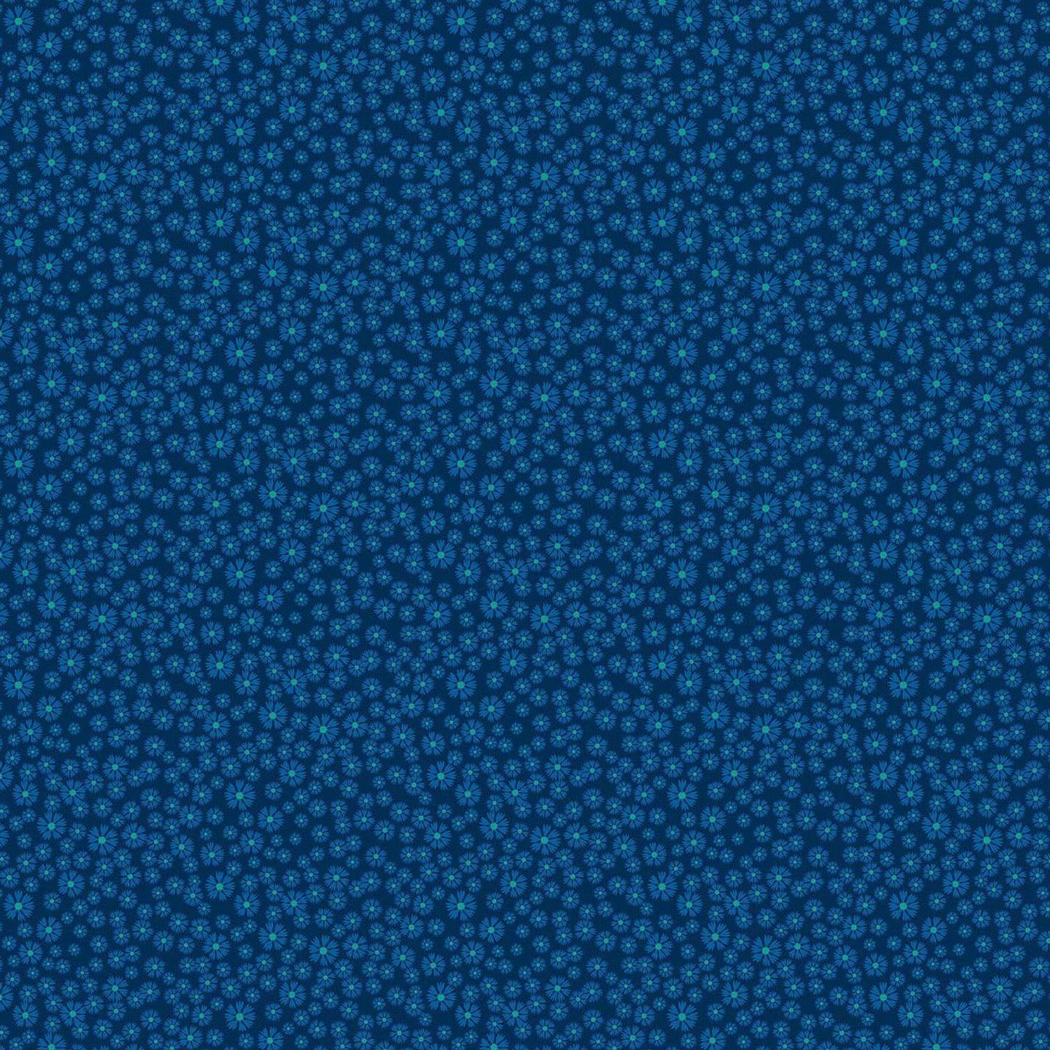 Prairie Meadow - Blanket Flower Navy - Cotton