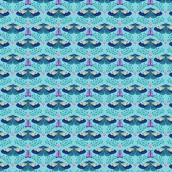 Waters Edge - Flutter Blue - Cotton