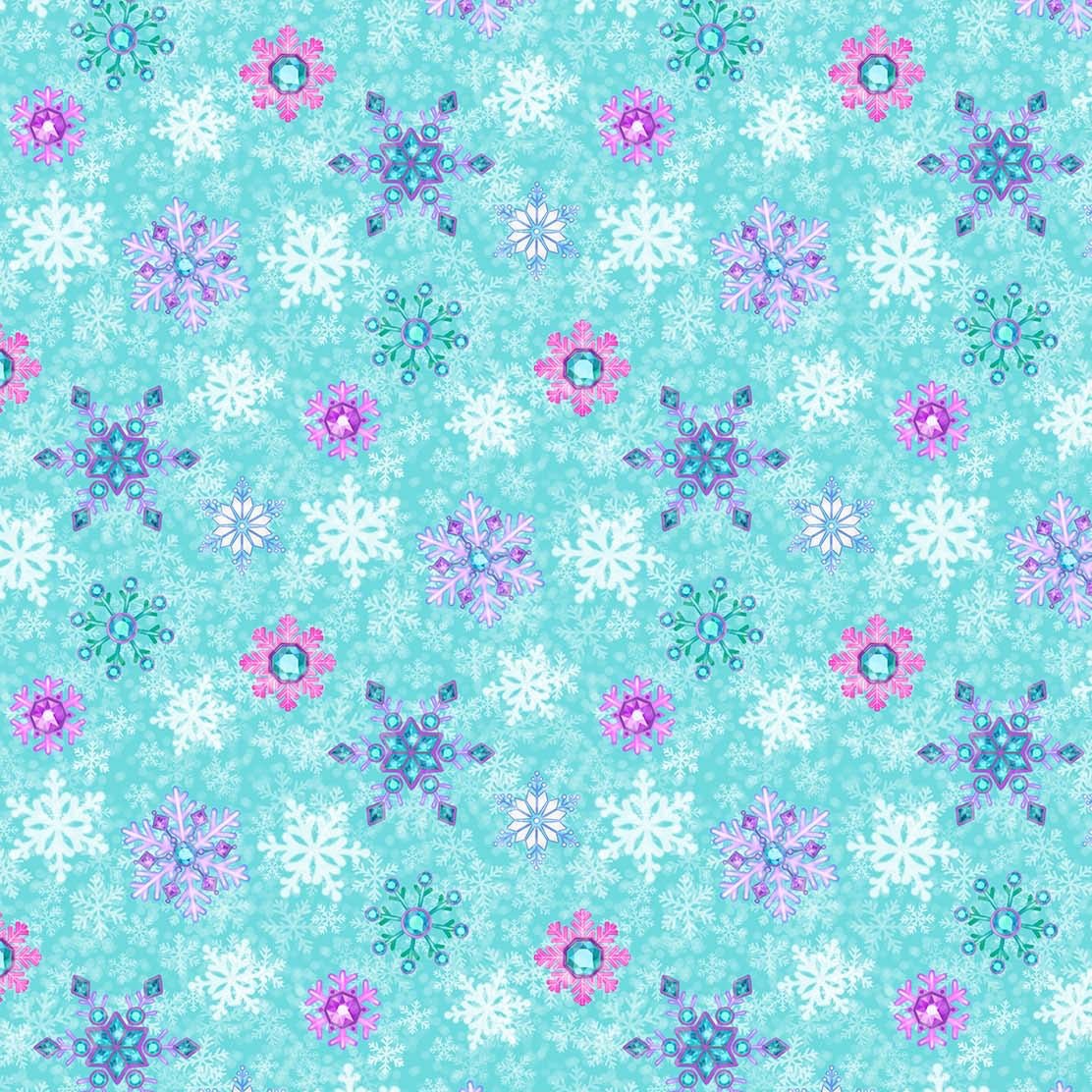 Merry and Bright - Snowflakes - Cotton Fabric