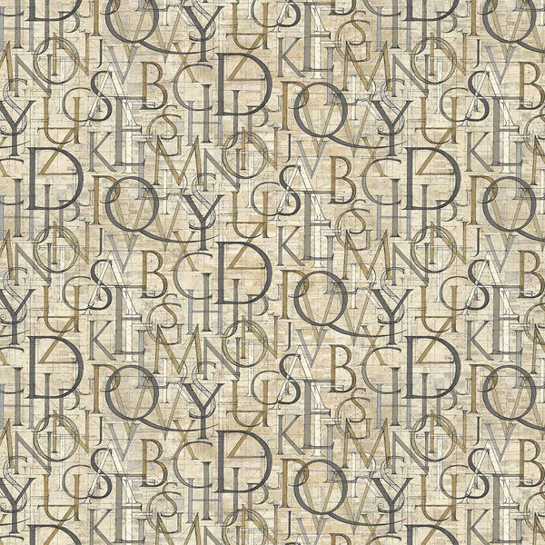 My Type - Roman Letters - Cotton Fabric