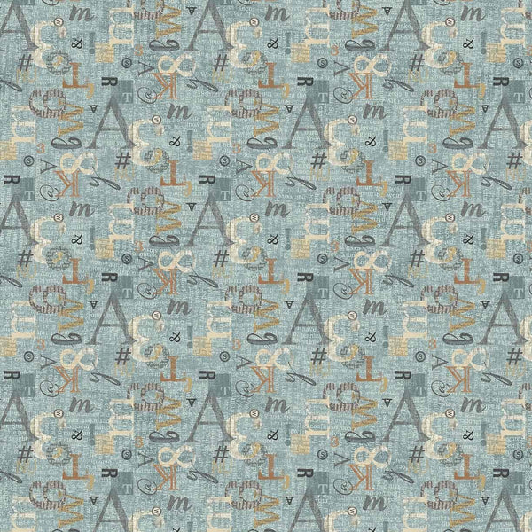 My Type - Letter Mix - Cotton Fabric