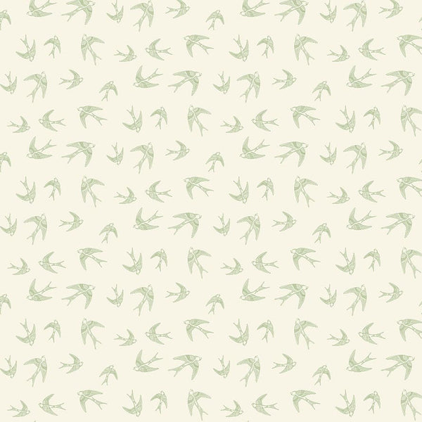 Ornithology - Sky Ballad Cream- Cotton Fabric