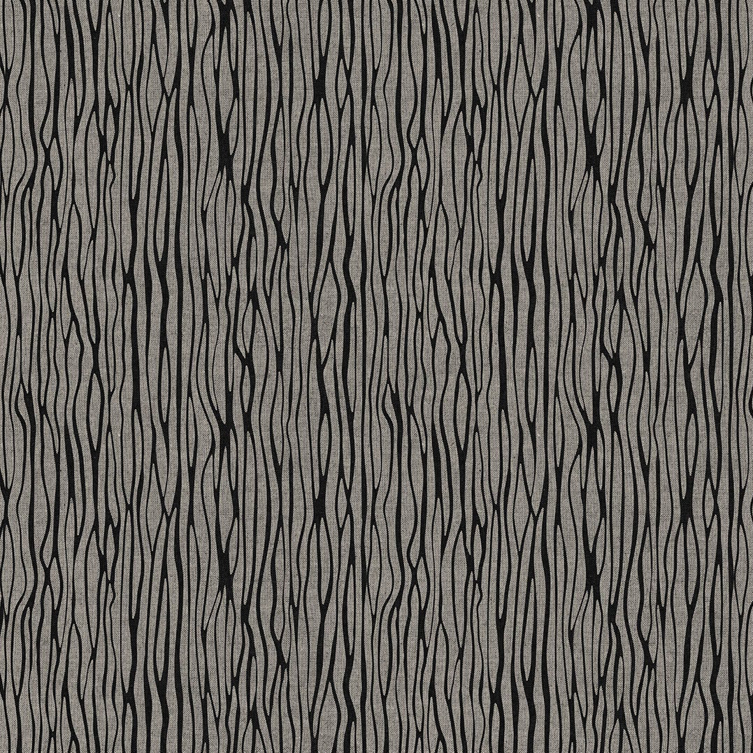 Patterned fabric with wavy lines on a gray background