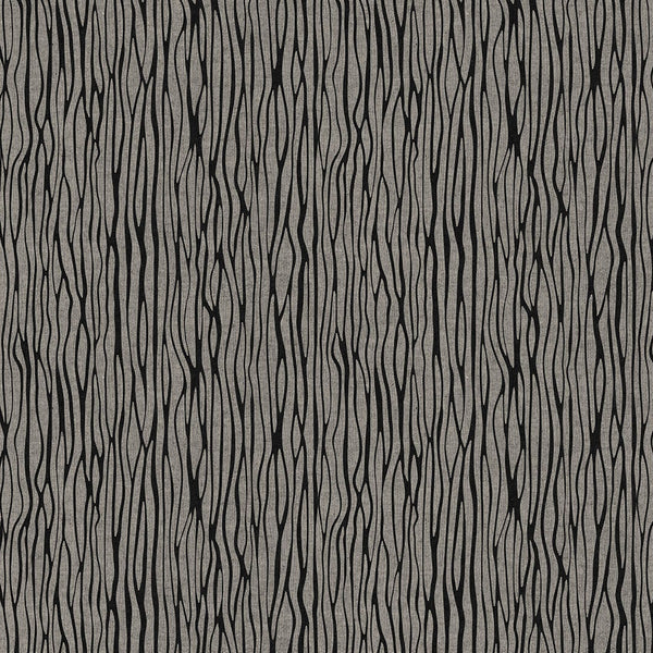 Patterned fabric with wavy lines on a gray background