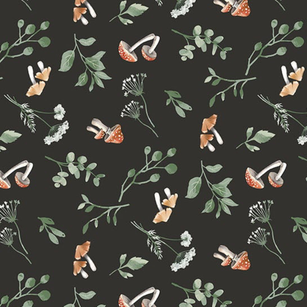 Tanglewood - Mushroom Leaf - Cotton Fabric