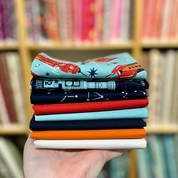 Fat Quarter Bundle - 3 2 1 Blast Off! 7pcs