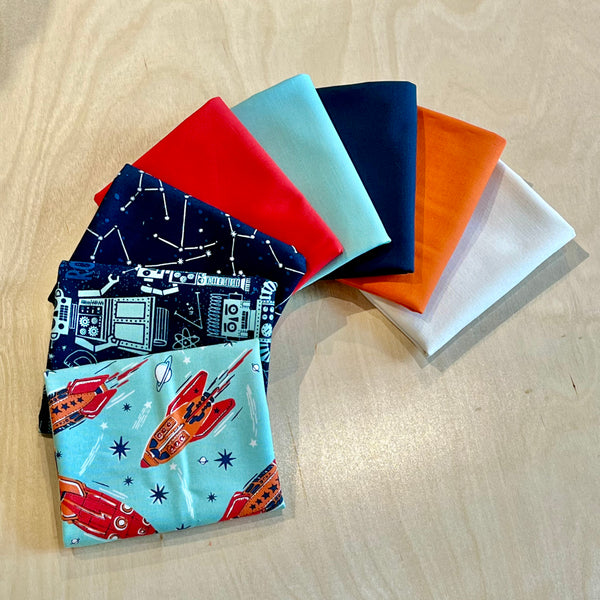 Fat Quarter Bundle - 3 2 1 Blast Off! 7pcs