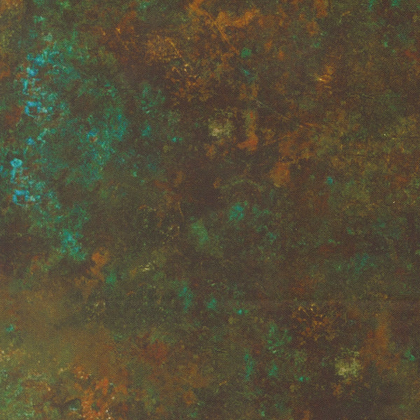 Tranquil Patina - Grounding Dark Teal - Cotton Fabric