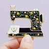 Floral Sewing Machine Enamel Pin
