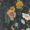 Woodland and Wildflowers - Wonder Florals Charcoal - Cotton