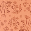Woodland and Wildflowers - Foraged Finds Coral Peach - Cotton