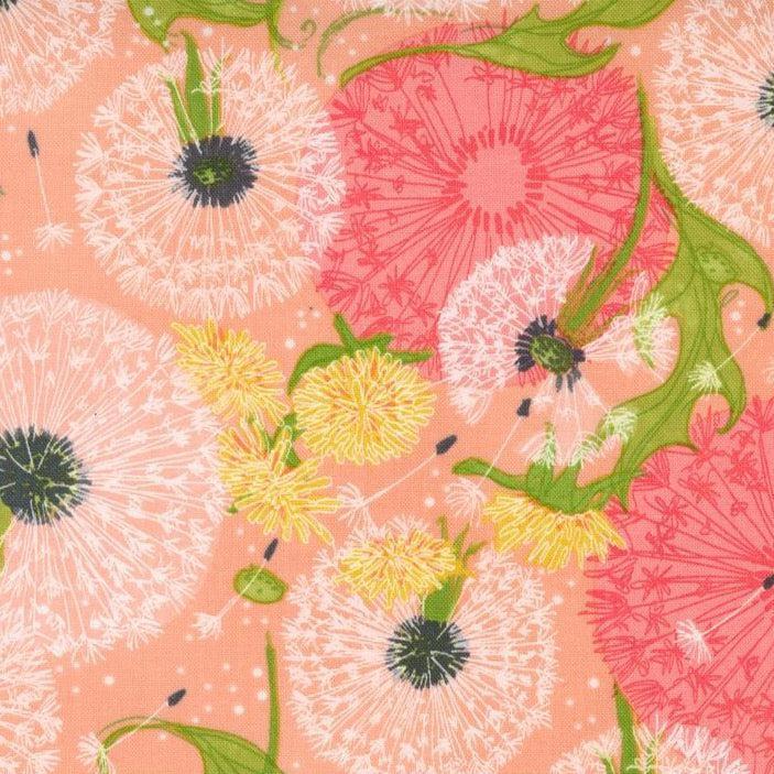 Dandi Duo - Peach Dandelions - Cotton