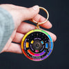 Colour Wheel Enamel Keychain