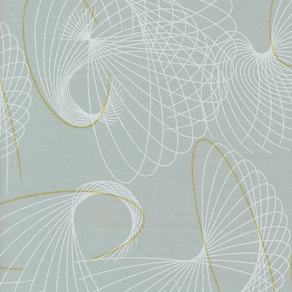 Shimmer by Zen Chic - Winter Winds Silver - Cotton Fabric