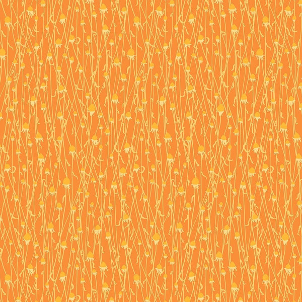 Splendor - Dry Flowers Orange - Cotton