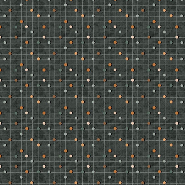 Great Journey Dots Grey Cotton Fabric