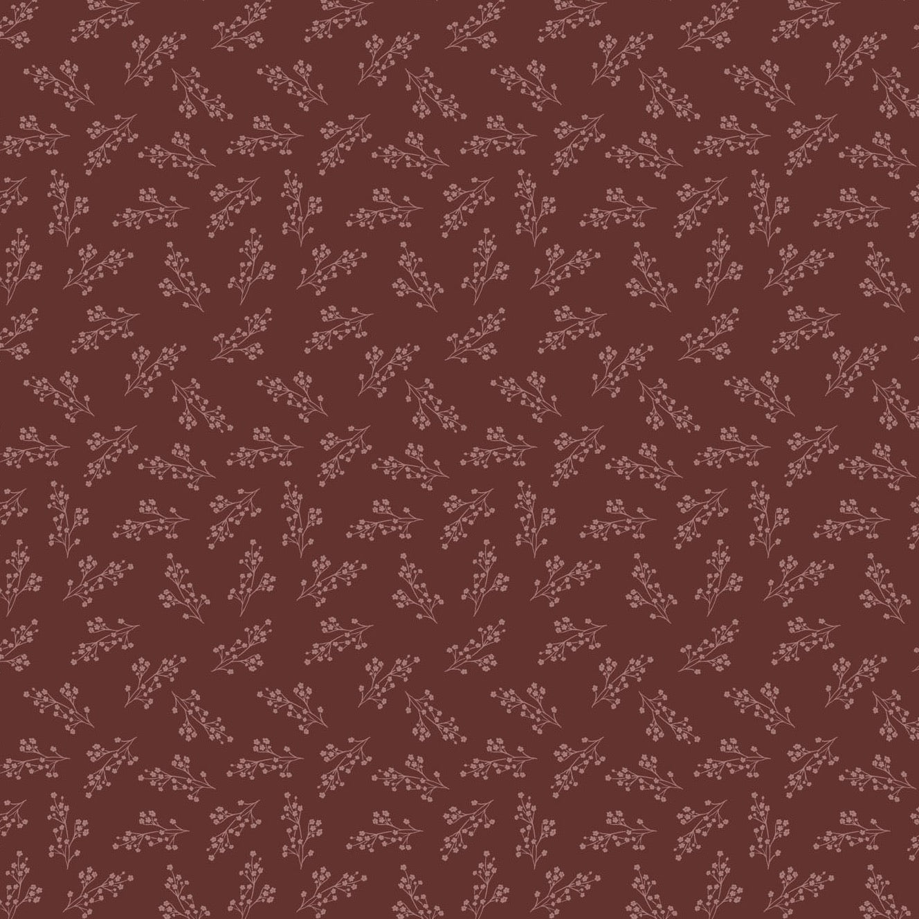 Trek Ditsy Rust cotton fabric