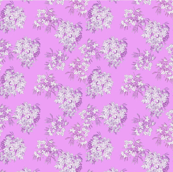 Margo Lilac Jasmine Cotton Fabric