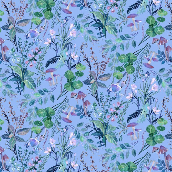 Full Moon Leaves Cotton Fabric