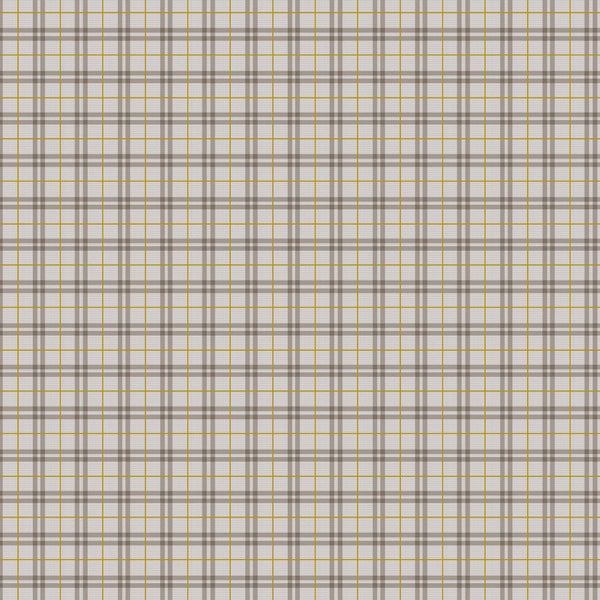 Winter Dreams - Gingham Taupe - Cotton Fabric